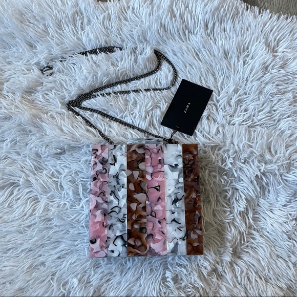 Zara Handbags - Zara Tricolor Box Shaped Bag